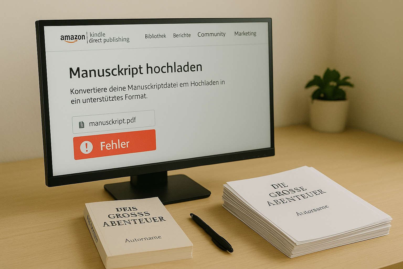 Amazon KDP Fehler – 5 häufige Fehler beim Hochladen