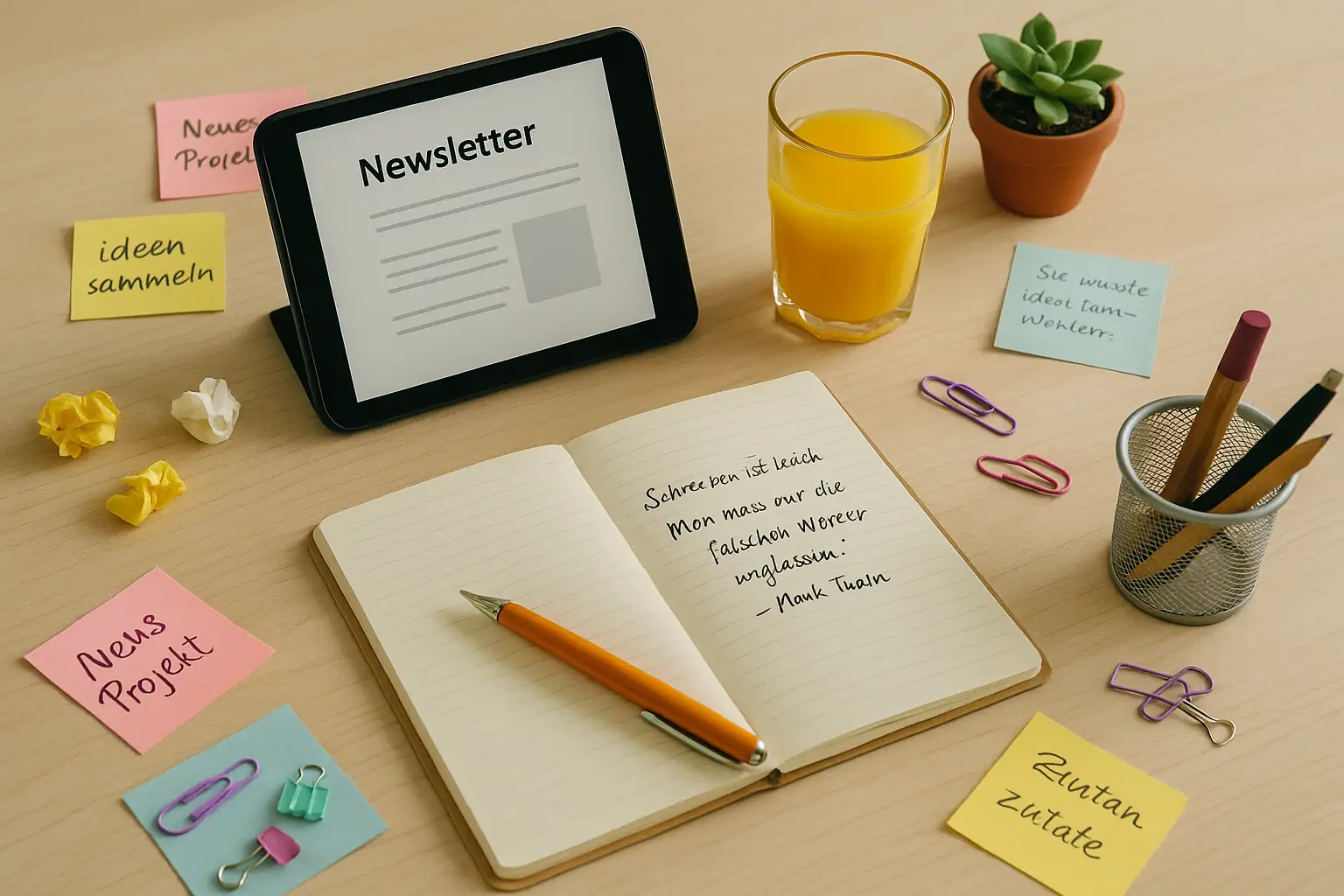 Newsletter schreiben als Autor