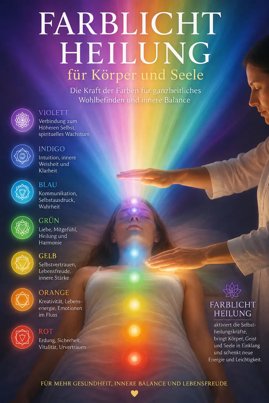 Farblicht Heilung für Körper und Seele