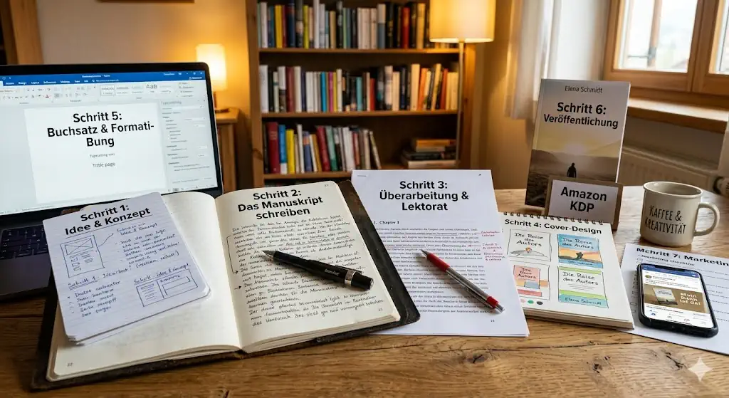 Schritte zum eigenen Buch